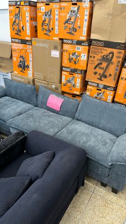 Gray Fabric Sofa Couch