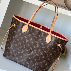 Louis Vuitton Neverfull MM Monogram with Pouch