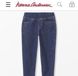 Hanna Andersson - Stretch Denim Jeggings - Kids Size 6-7