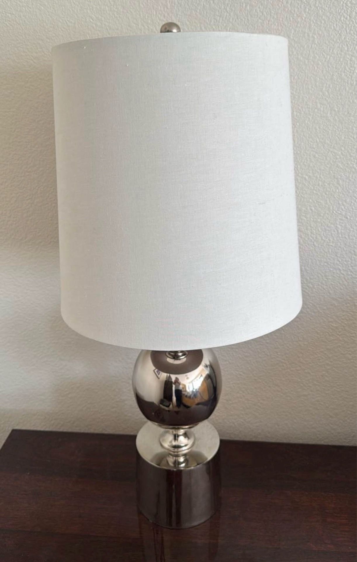 Silver table lamps, set of 2