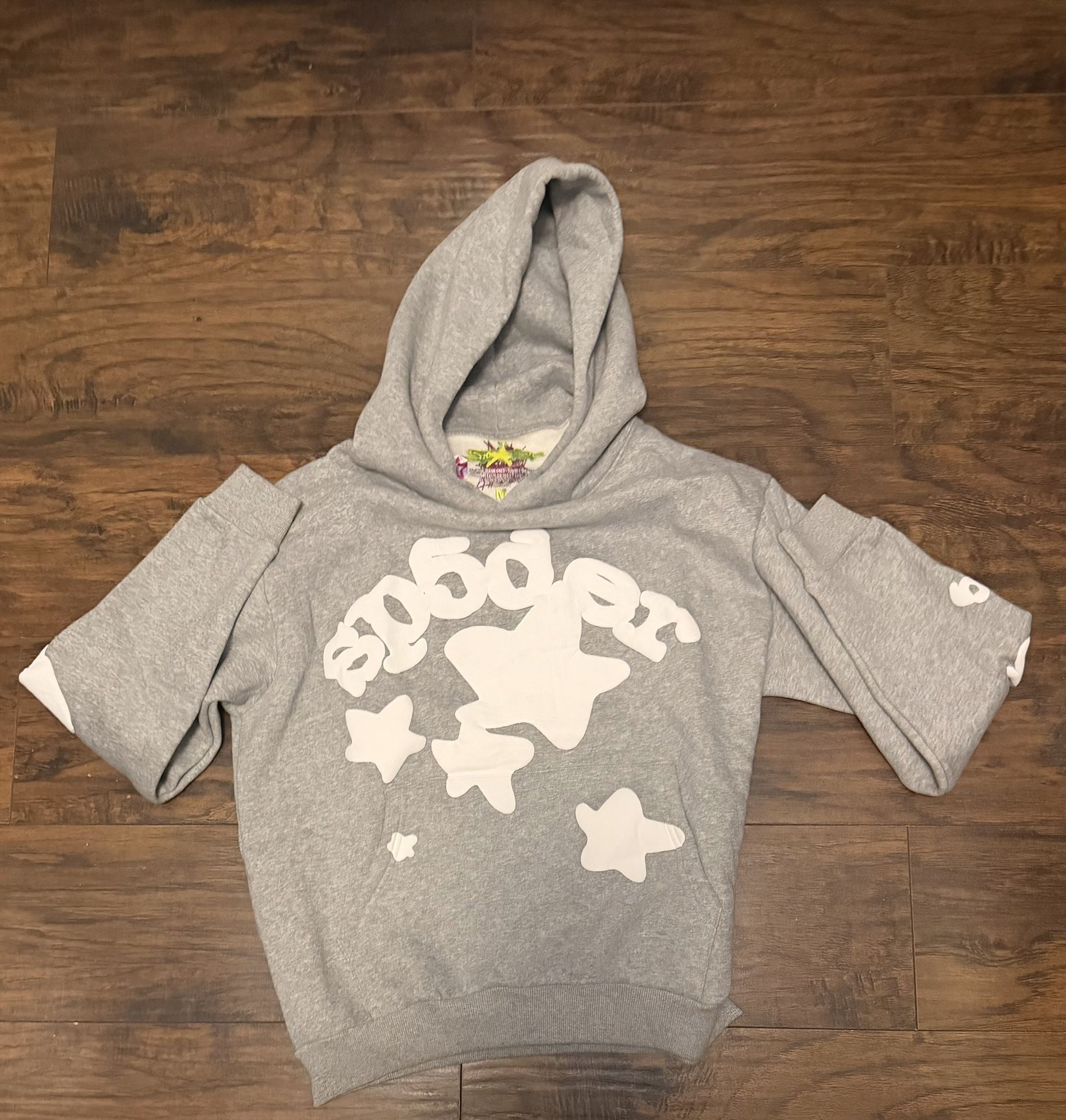 Sp5der Beluga Hoodie Heather Grey, Size M 1:1 Negotiable
