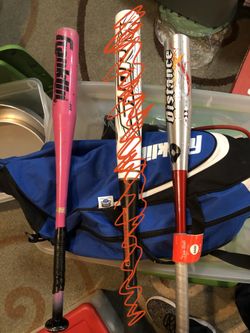 Baseball t-ball kit(bat, bag, Mit shoes)