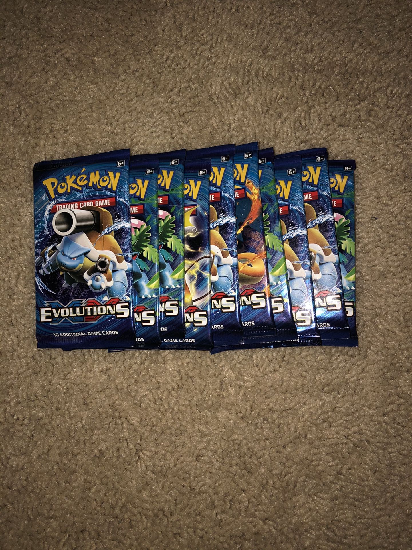 10x Pokémon xy Evolution Booster Pack