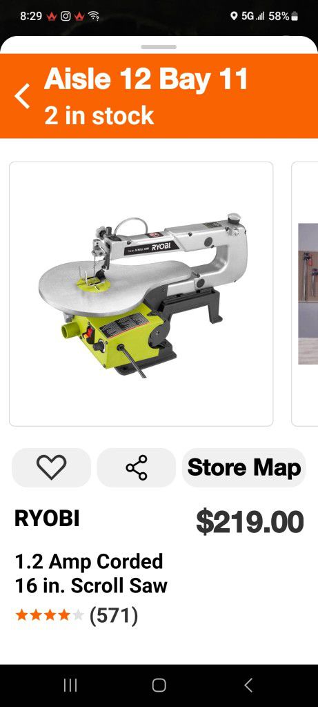 Ryobi 1.2 Amp Corded 16 In Scroll saw for Sale in Queens, NY OfferUp