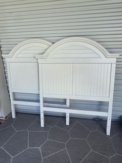 Used - 2 Twin White Headboards