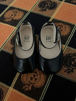 Baby Gap, Flats, Black, 6-12 Months