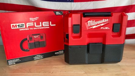 New Milwaukee M12 Fuel 1.6 Gallon Wet Dry Vacuum