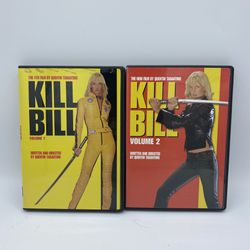 KILL BILL Volume 1 And 2 DVD Quentin Tarantino, Uma Thurman, David Carradine