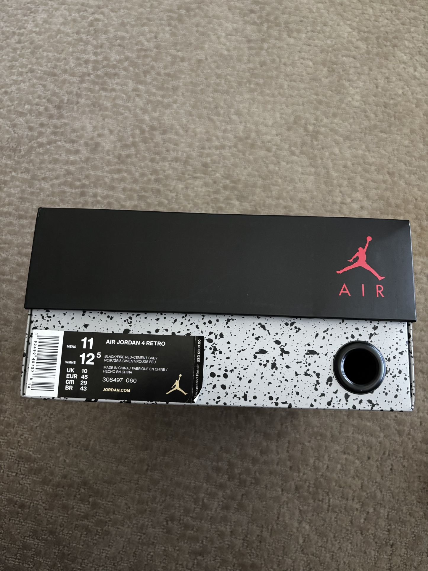 Jordan 4 Bred 2019 Size 11
