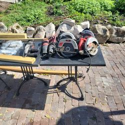 All The  Power tools.        4 circular saws.  3 Sawsalls.    all work
