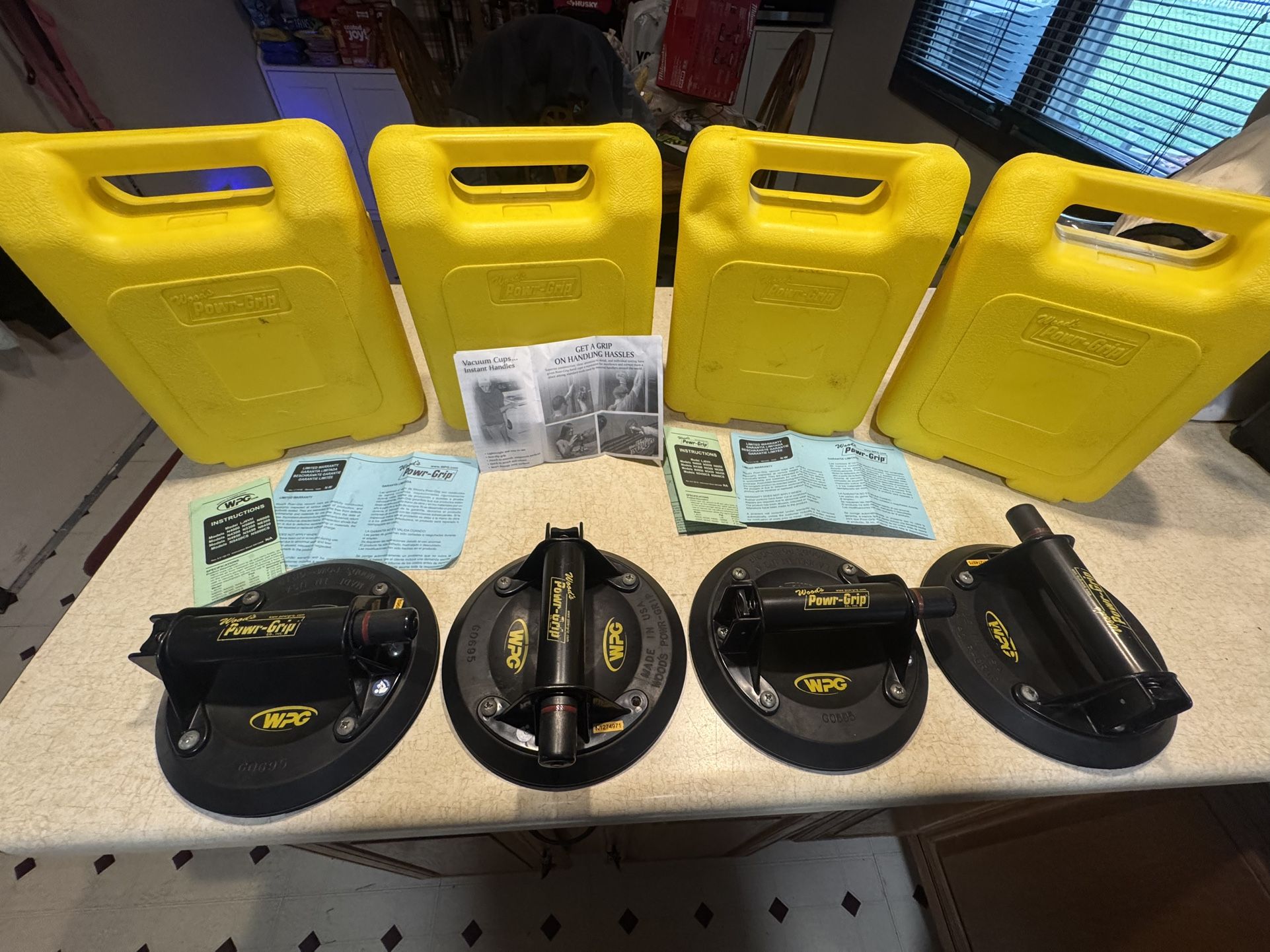 Woods Powr-Grip Suction Cup Lifter ($35ea. or All 4-$120)