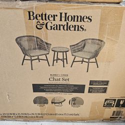 Patio WICKER 2 CHAIR SET WITH TABLE