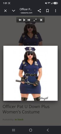 1x Plus Size Police Dress
