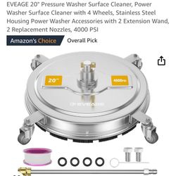 20” Pressure Washer Surface Cleaner