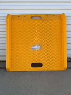 Yellow Plastic Curb Ramp
