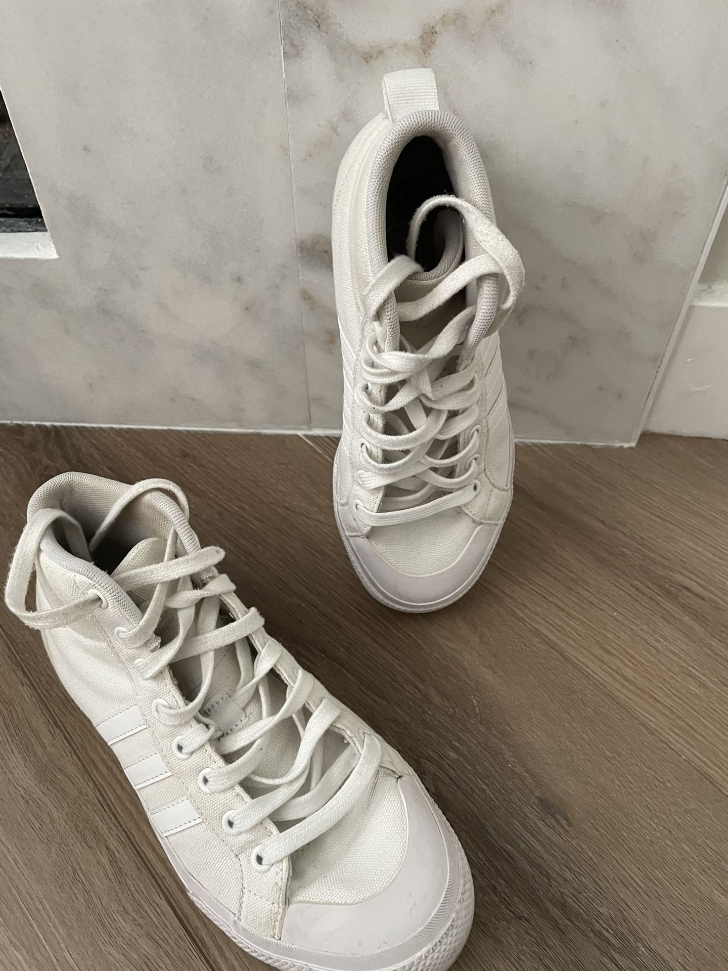 Adidas Nizza High Top Platform Sneakers