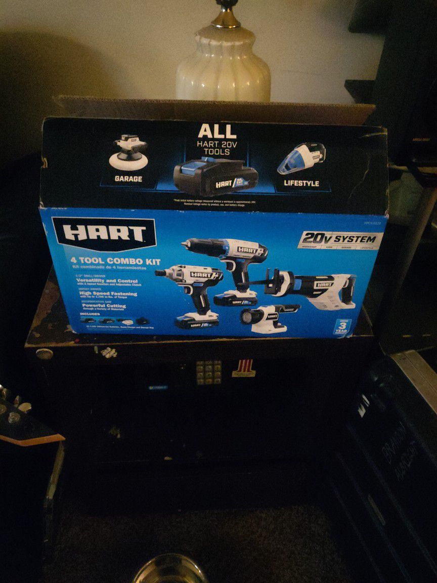 Hart 4 Tool Combo Kit 20v System