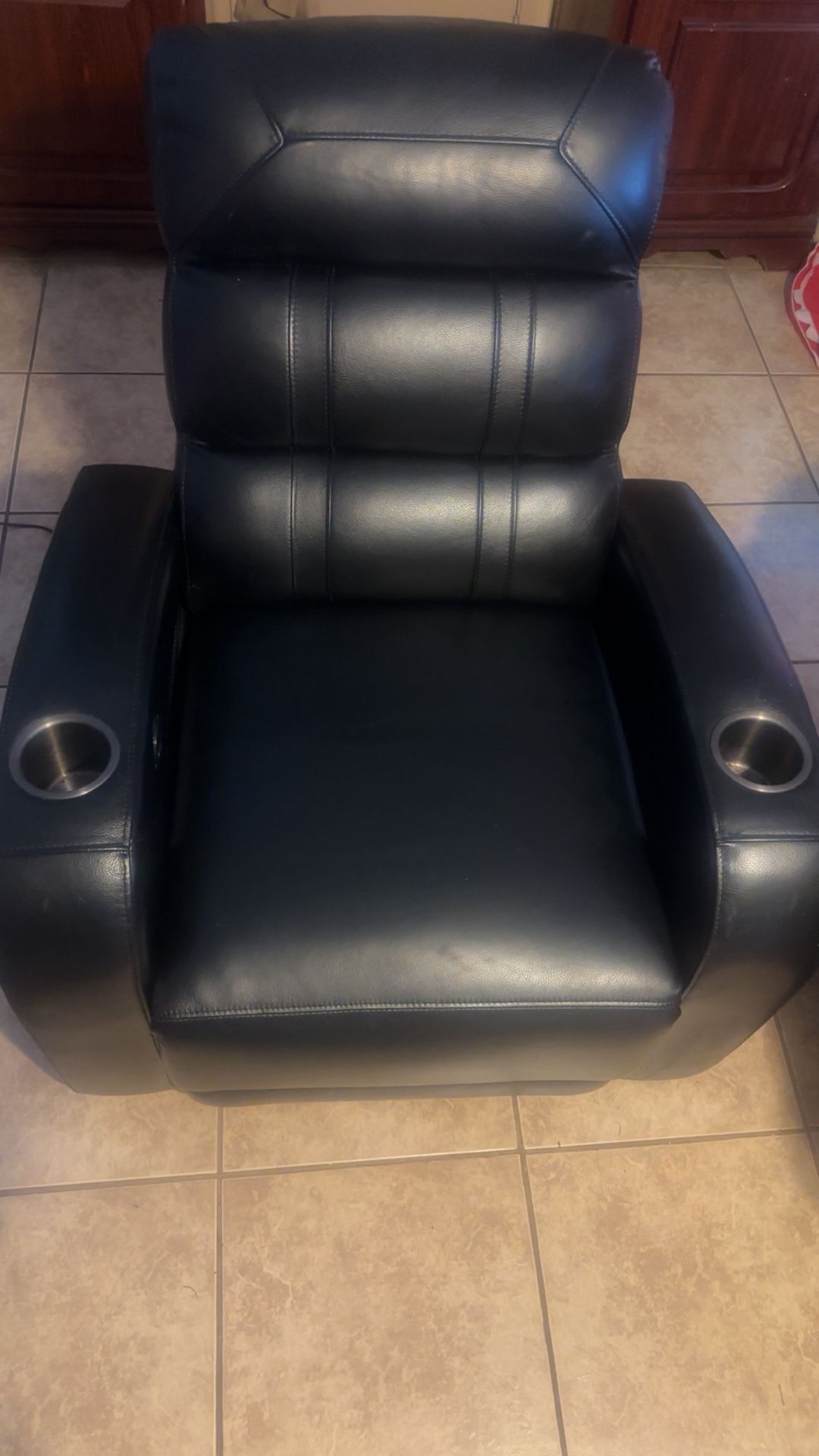 Black Leather Recliner
