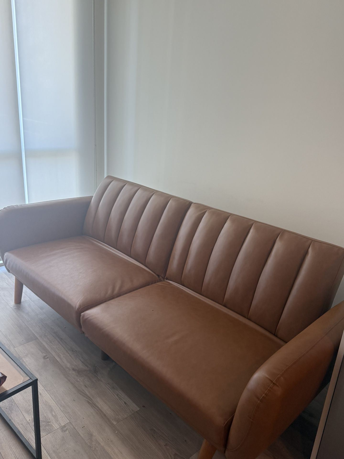 Leather Futon Sofa