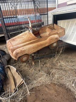Vintage Metal Pedal Car $500