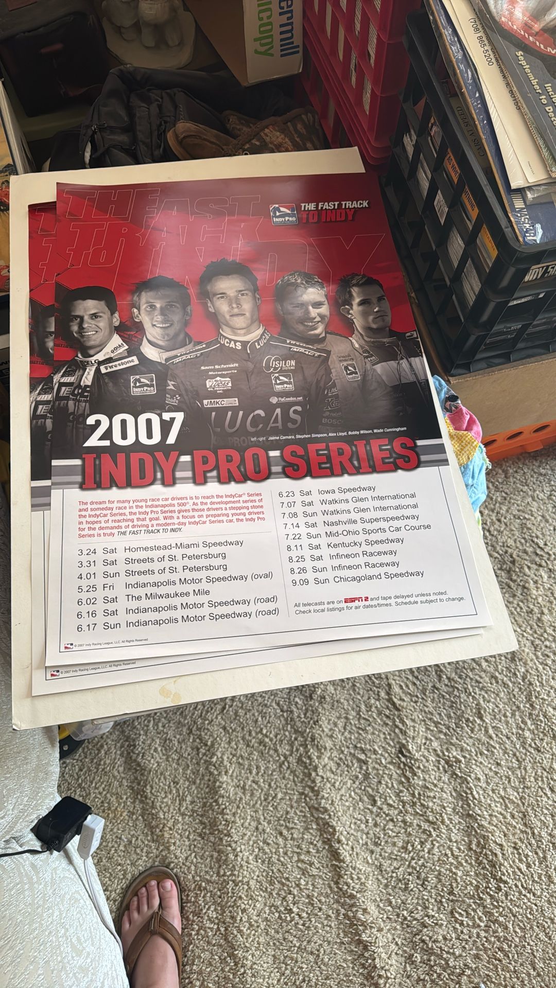 Race Fans, Indy Car NASCAR Vintage Collectibles, Books, Art, Posters