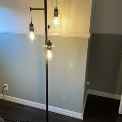 3-Light Black Floor Lamp