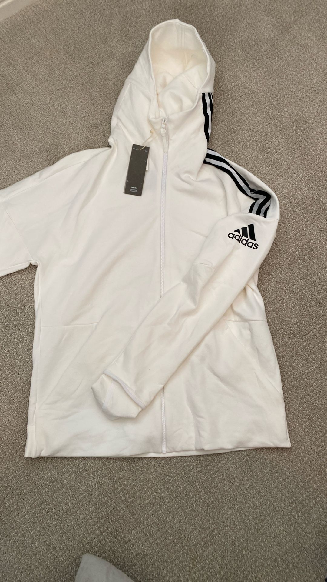 White Adidas jacket