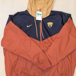 NIKE PUMAS UNAM (XL) WINDBREAKER FIREWOOD ORANGE