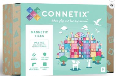 Brand New CONNETIX Magnetic Tiles Pastel Creative Pack, 120 Pieces