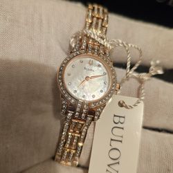 ""🚨❤️💘💜💌💝🎁🚨PERFECT GIFT FOR VALENTINE'S DAY"" NEW LADIE'S NICE LUXURY 100% ORIGINAL BULOVA⌚️ 