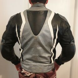 Shock Motorcycle Leather Jacket 