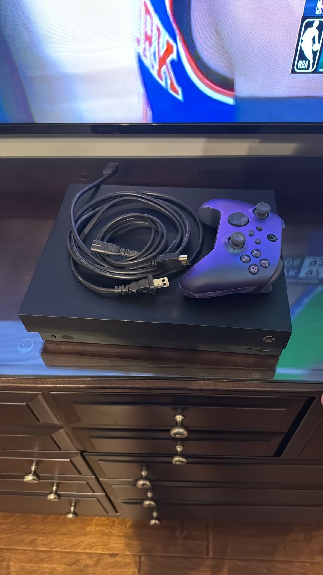 Xbox one X With Controller