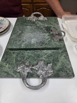 Marble Cutting Board Set
