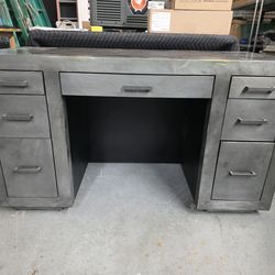 Restoration Hardware La Salle Metal-Wrapped Desk