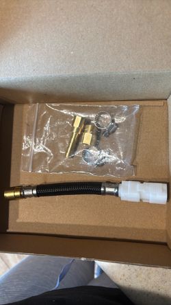 Braided Flexible Hose with Brass Fittings Kit