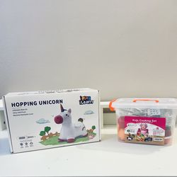 Toddler toys - Riding Unicorn & Cooking Set