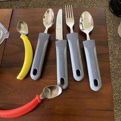 Special Needs Cutlery. 2 Handle Coffee Cup  And Cups For Juice 