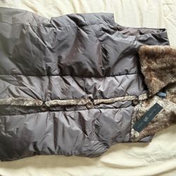 Todd Smith Women Vest Jacket Small (brown)