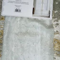 New White  Pearl Curtains