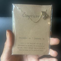 Capricorn Horoscope Necklace 