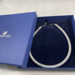 Swarovski Stardust Crystal Necklace (contact info removed) Silver 42CM MSRP $125