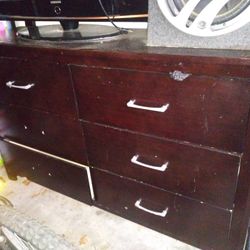 Dresser w/ mirror and Nightstand