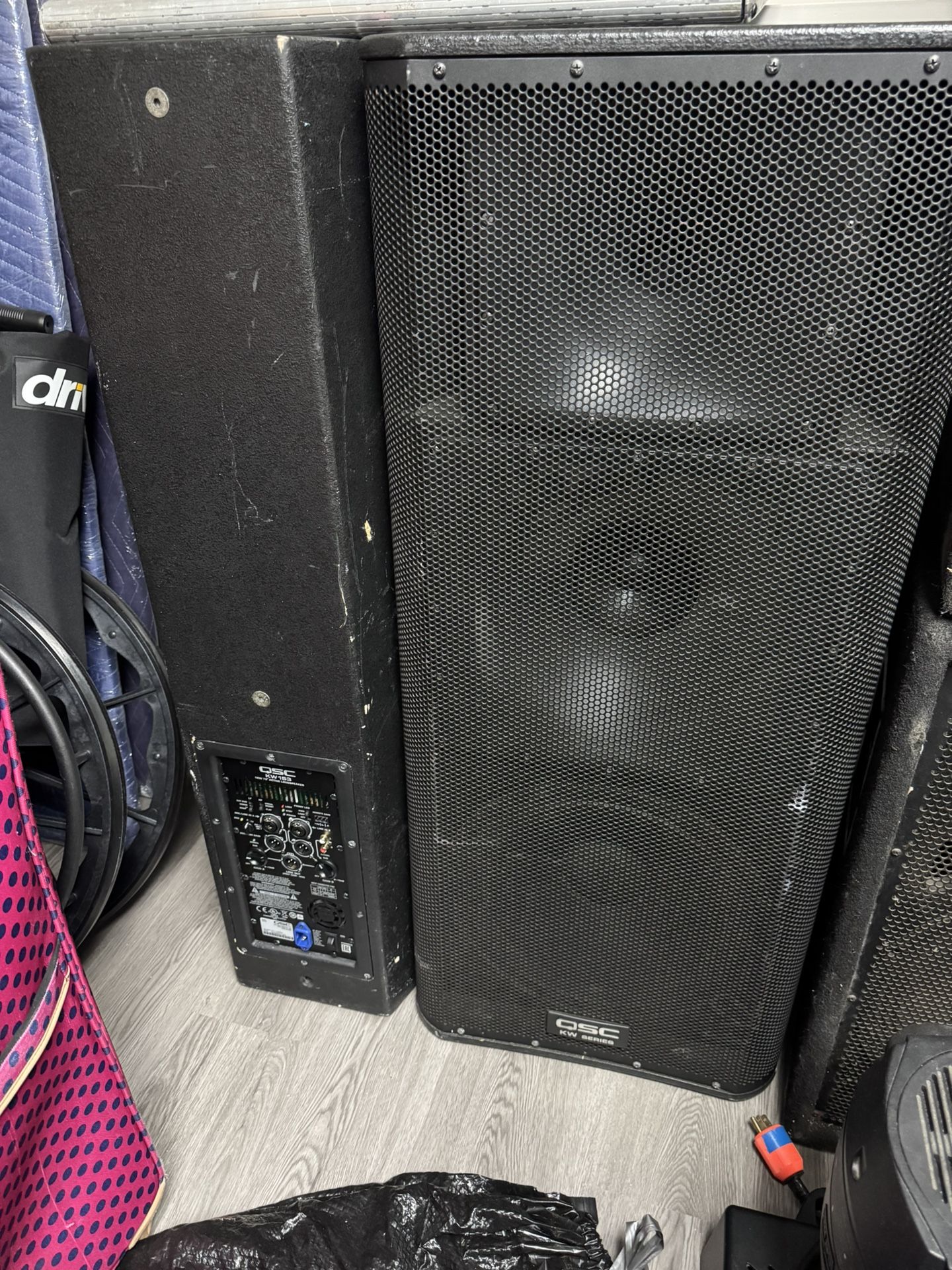 2 QSC kw153’s