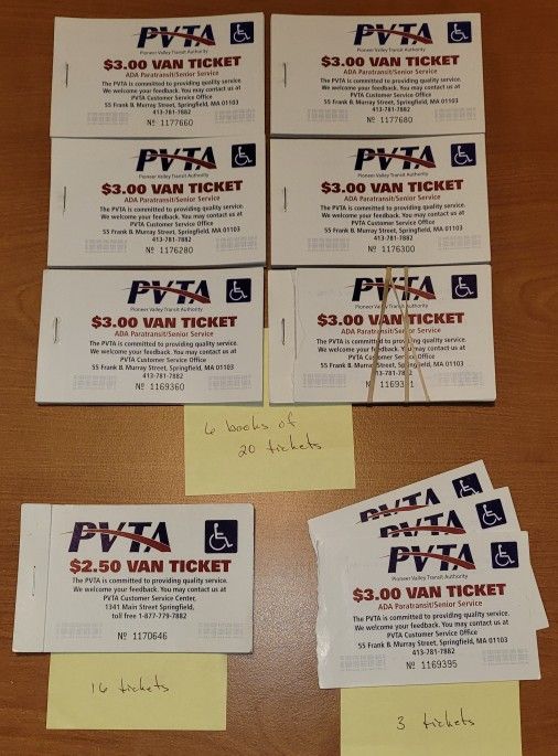 PVTA tickets