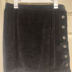 Women’s Black Corduroy Skirt