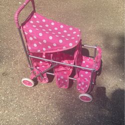 Triplets Baby Doll Stroller 