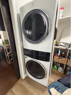 Electrolux stacked washer and dryer