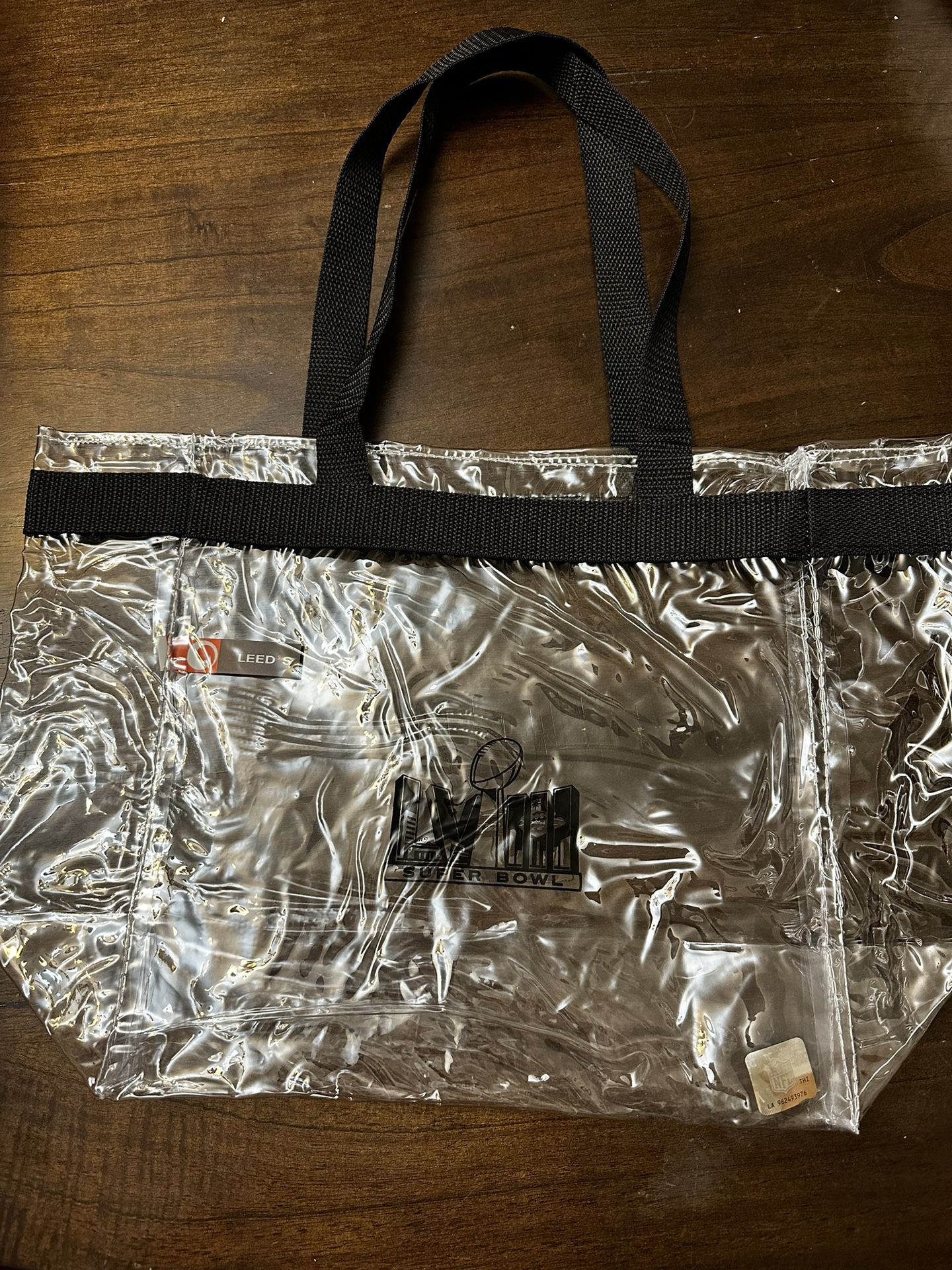 Clear Super Bowl Tote Bag 