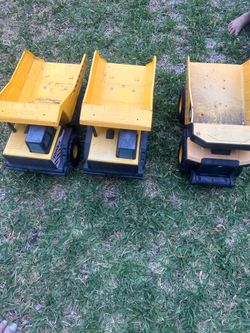 Tonka and CAT trucks
