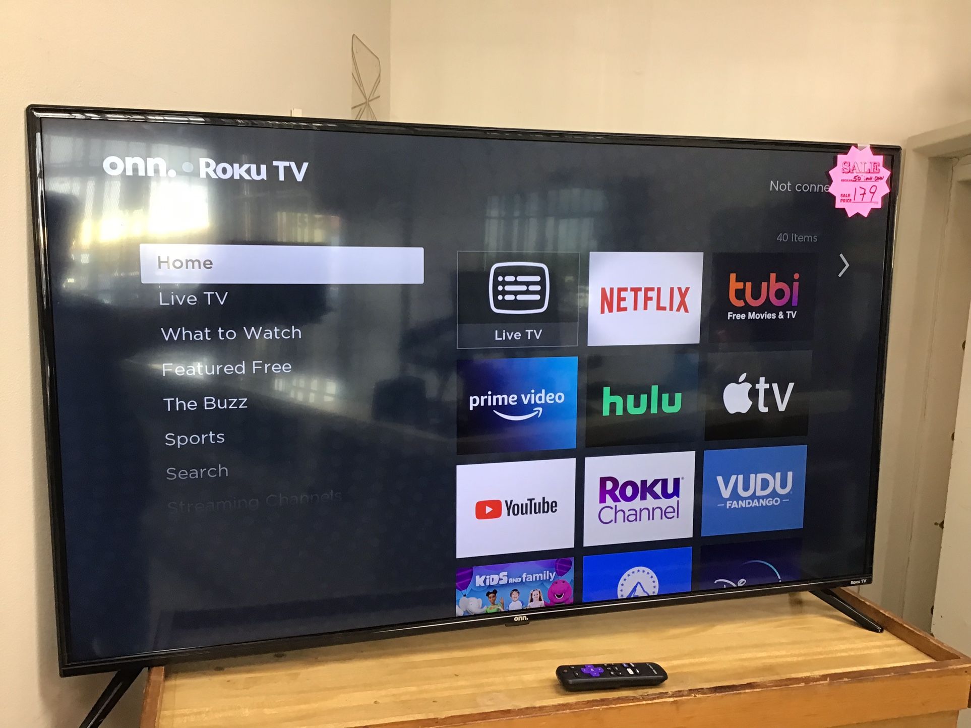 Onn 50 Roku Tv -$179(Rj Cash II Pawnshop 4522 Nw 183rd St )